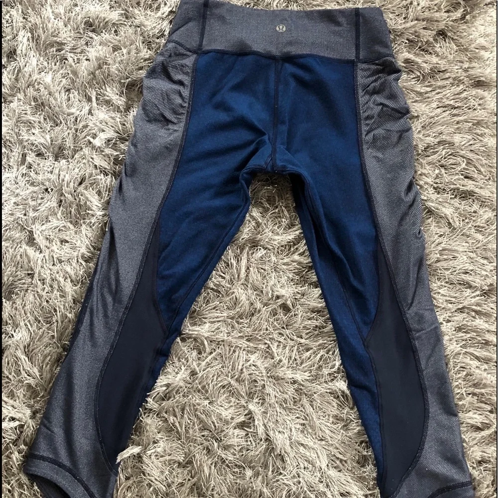 Lululemon Wunder Under Crop*Sashiko